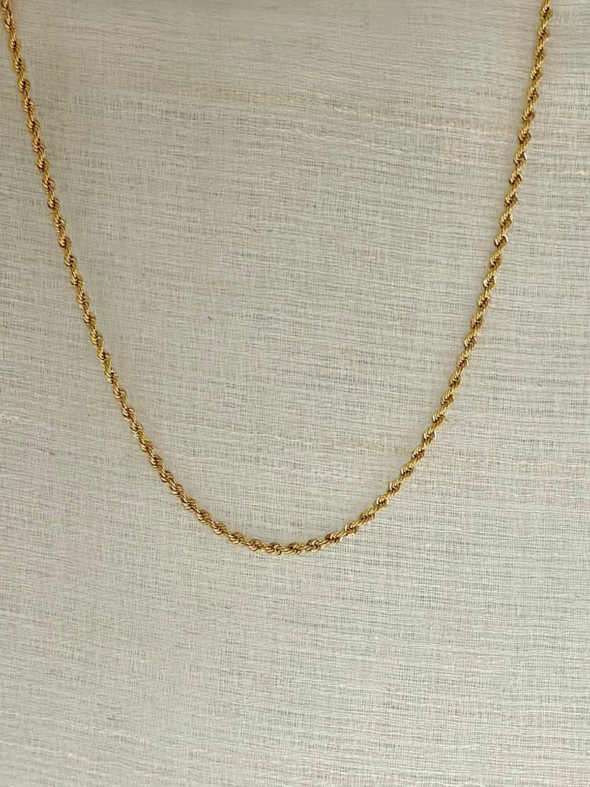 18K Rope Chain, 2.5mm, view 4 | Ella Creations Jewelry