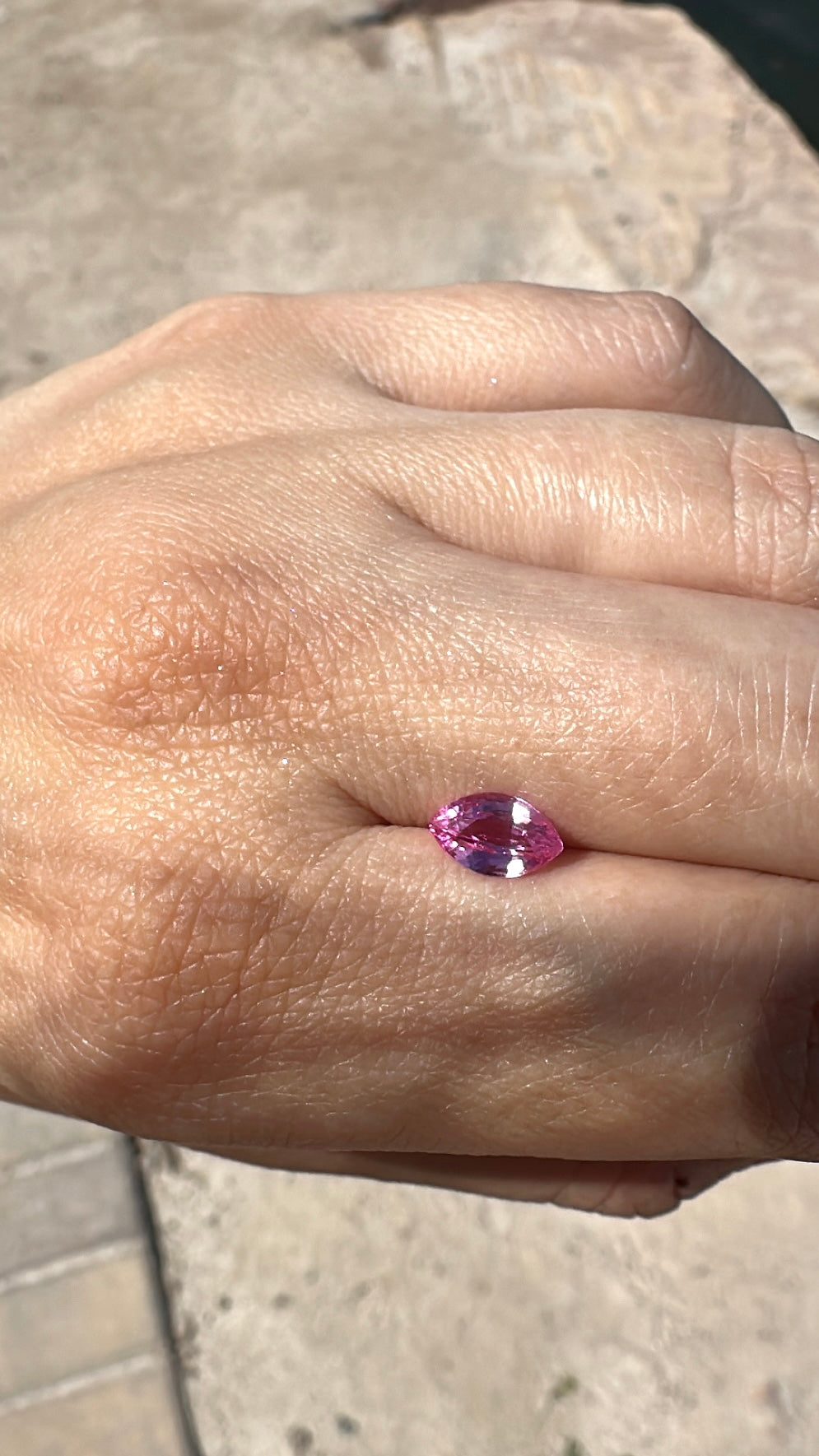 Pink Sapphire 1.08ct IGI certified