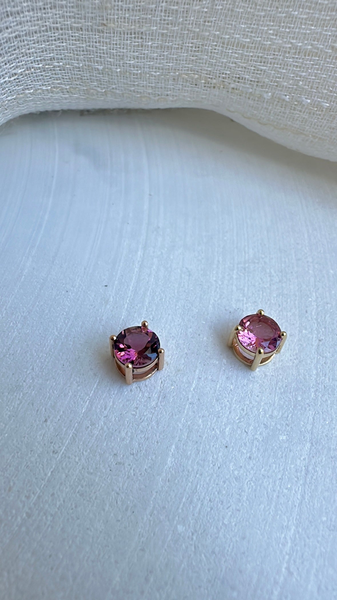 18K Pink Tourmaline Pendant | October Birthstone necklace