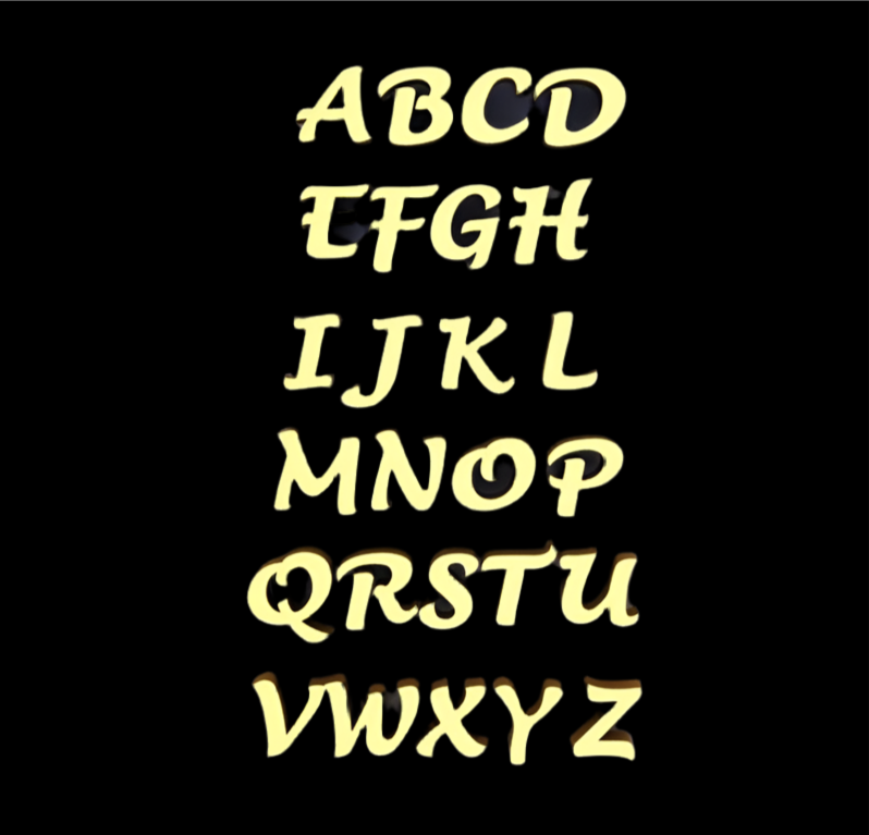 Initial Bracelet Gold | Letter bracelet