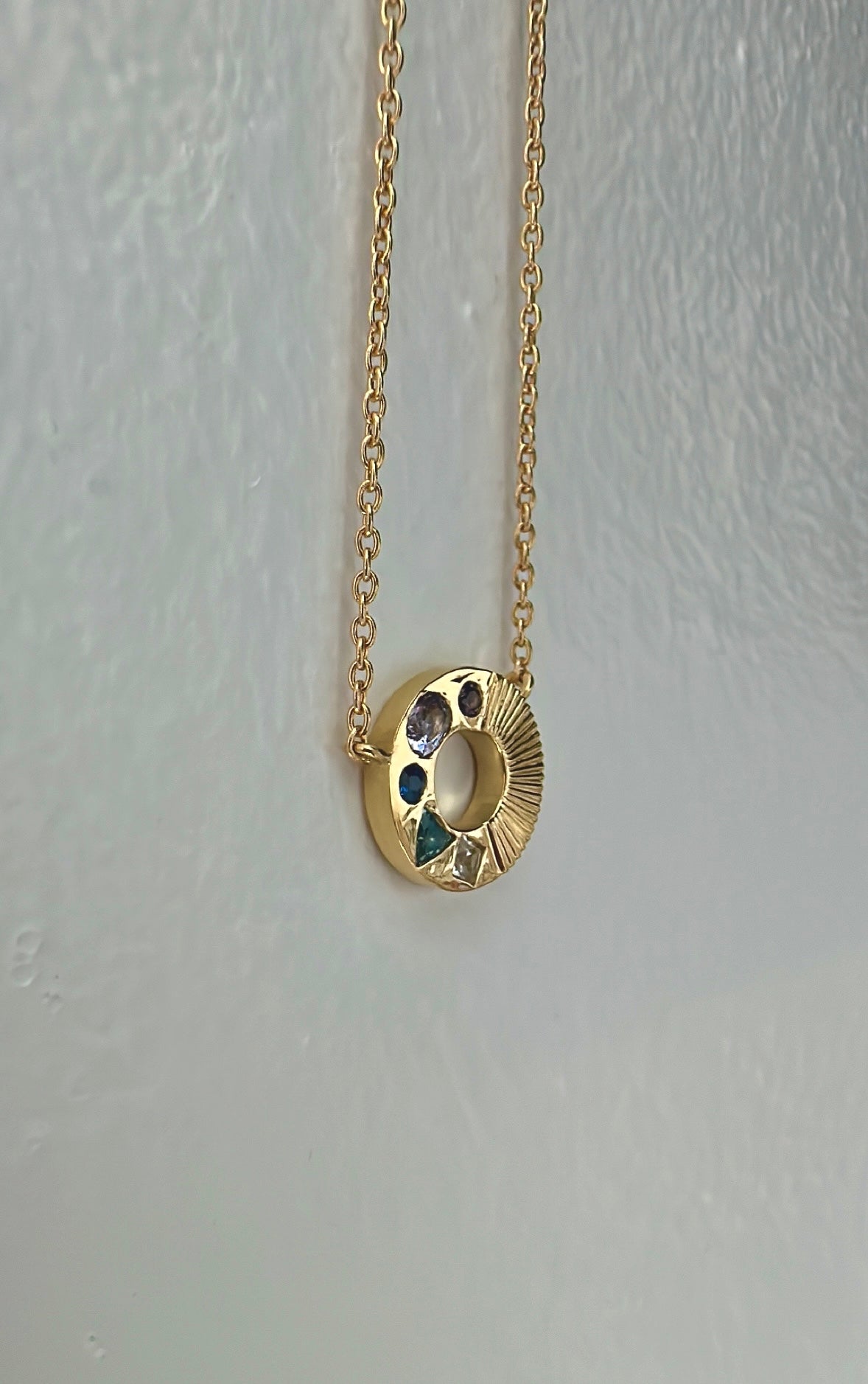 Porto gemstone Necklace 18k gold | Ella Creations Jewelry