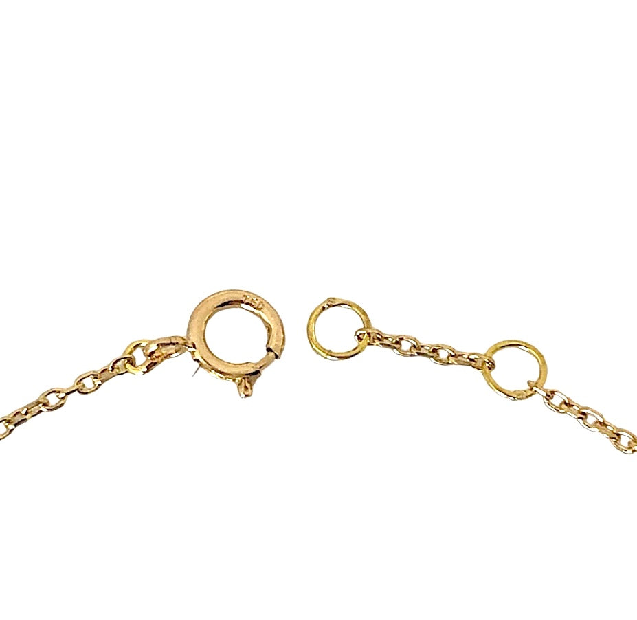 18k Gold Pearl Bracelet with Colorful Enamel Beads