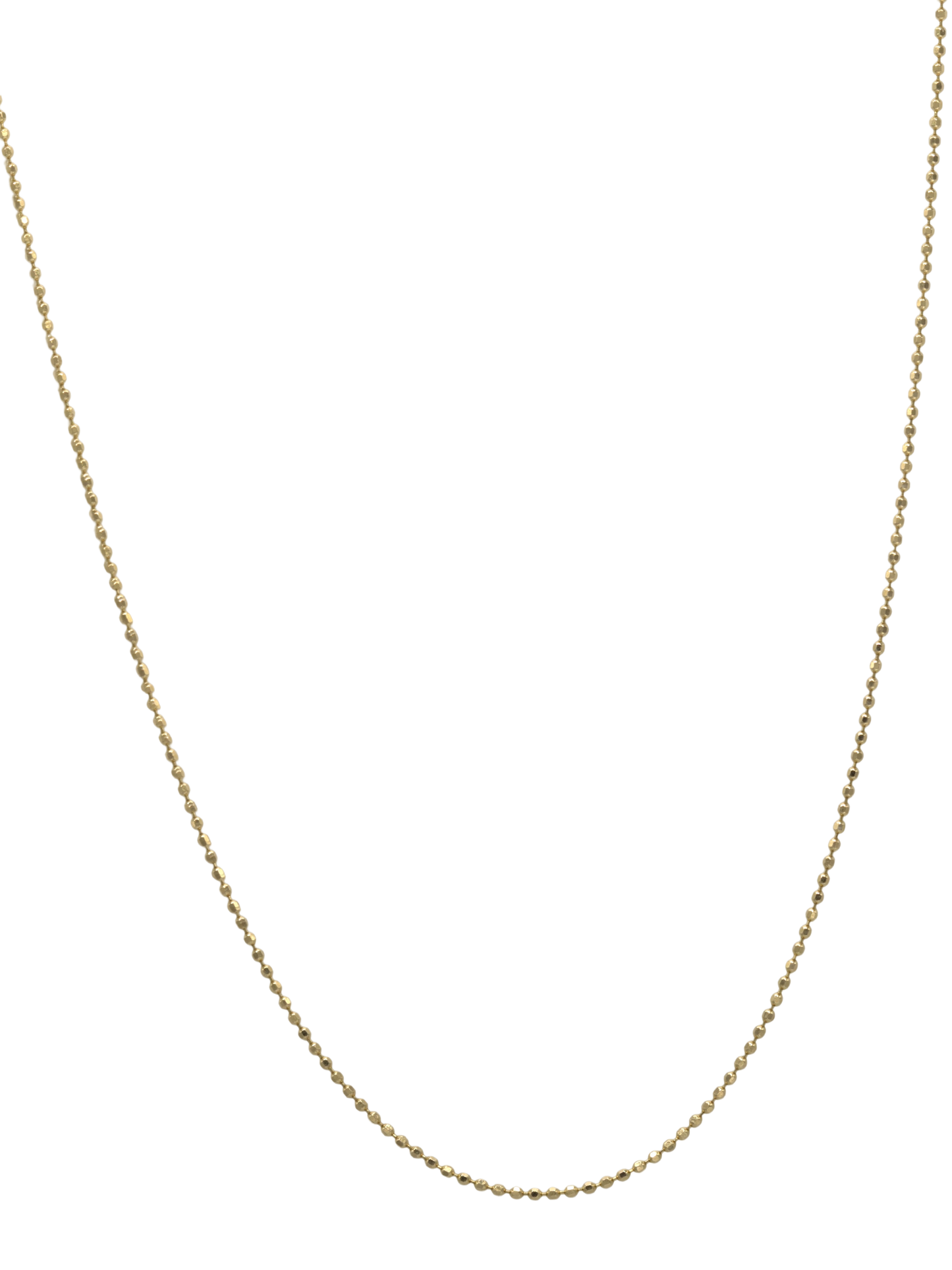 18K Gold Diamond Cut chain