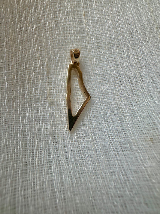 Palestine Outline Pendant | Gold Map Pendant