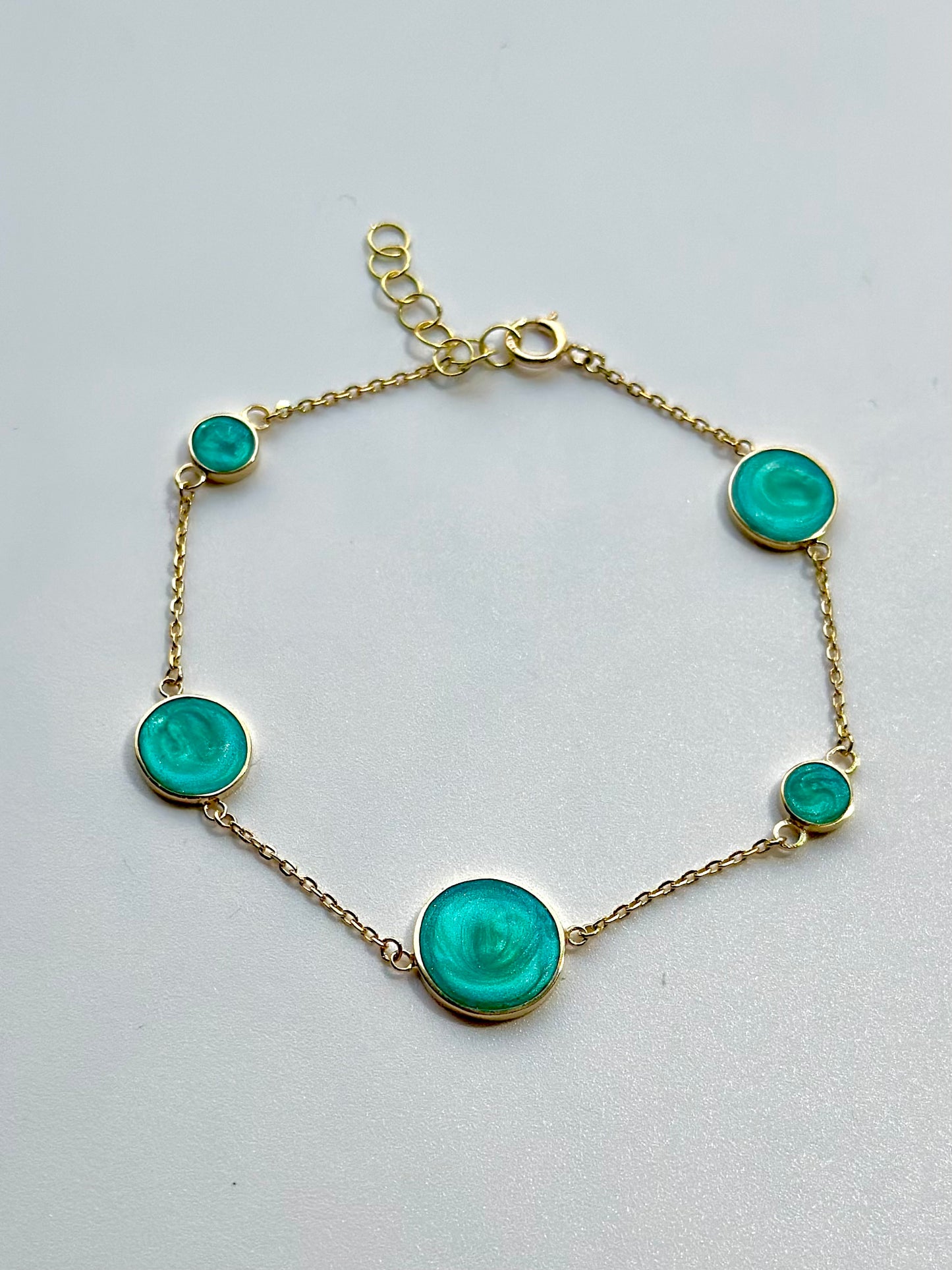 Circles Bracelet handcrafted in 18 karat gold, perfect as an Everyday Bracelet, whether you decide to wear it alone or stack it with other bracelets.