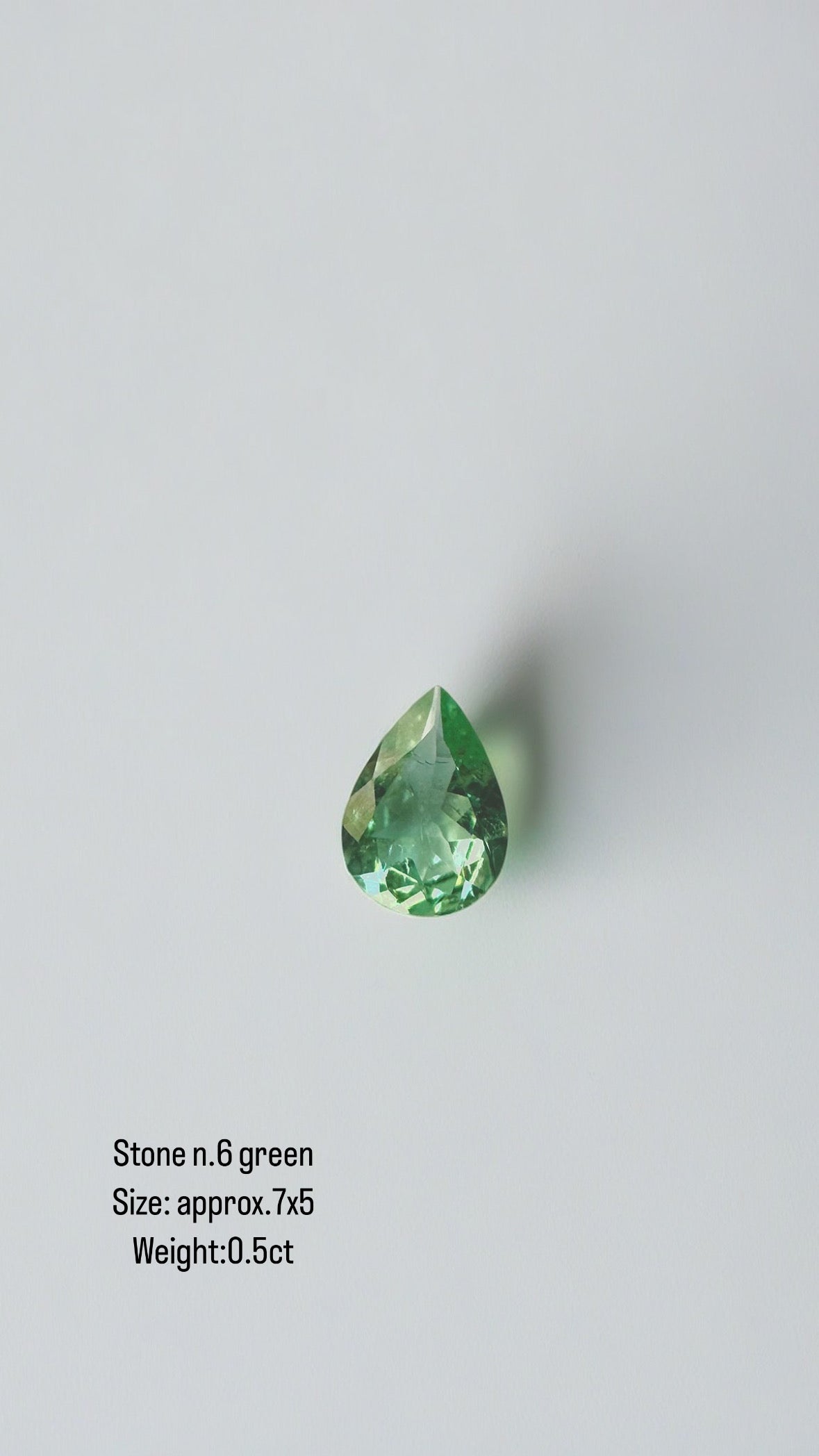 custom made Green tourmaline pendant in 18 karat gold | Ella Creations Jewelry|