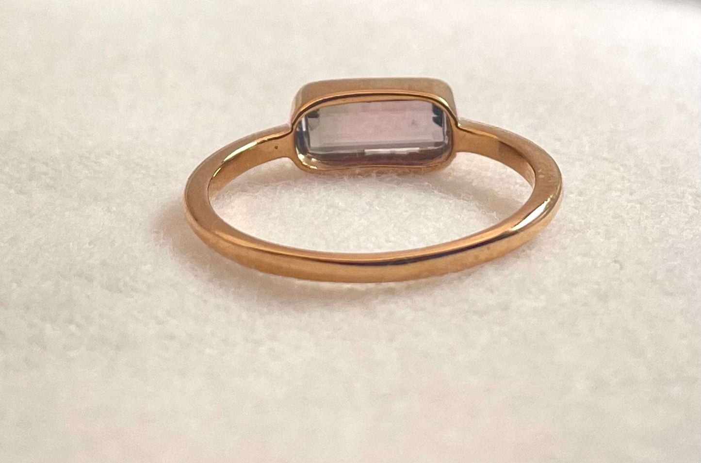 Bicolor tourmaline 18Kt rose gold ring | Ella Creations Jewelry