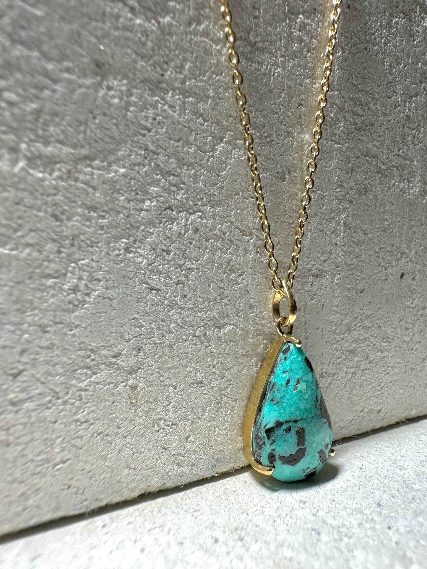 Pear shape Turquoise necklace | Ella Creations Jewelry