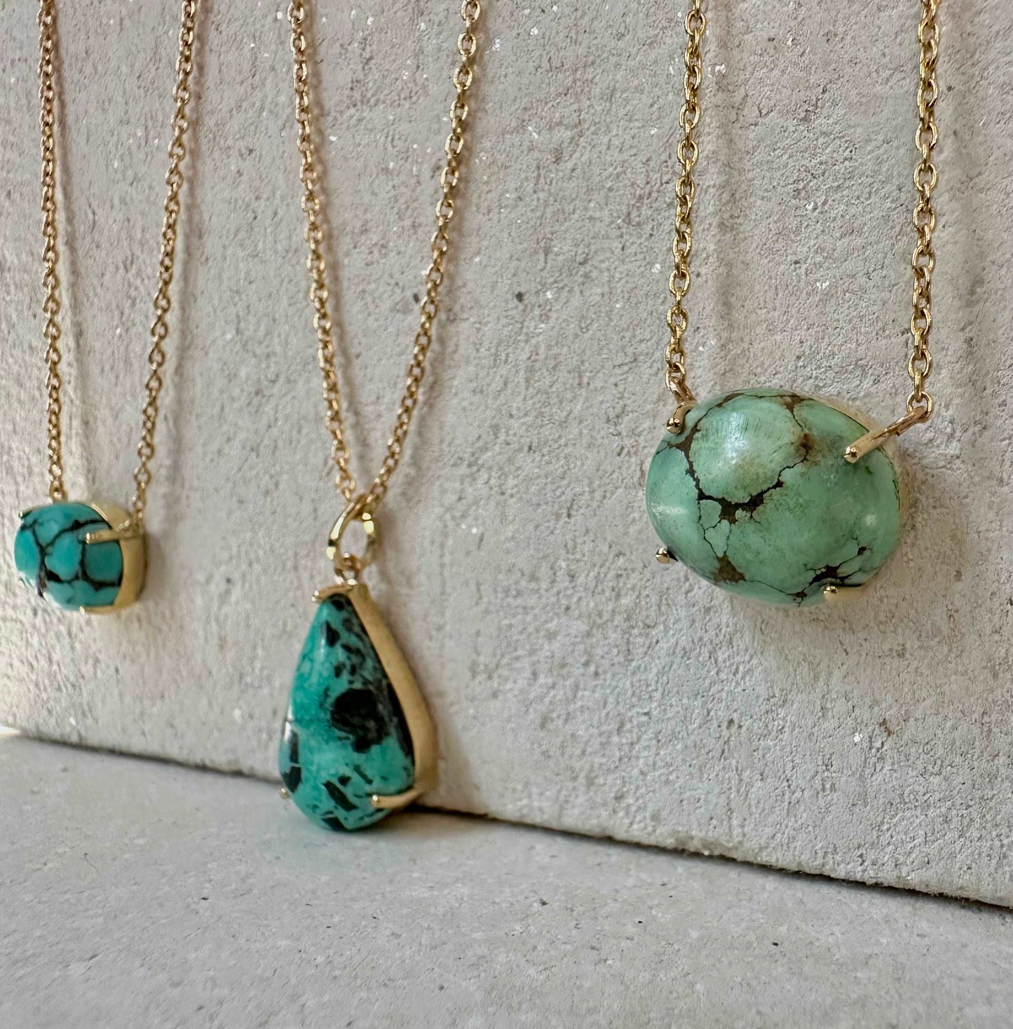 Pear shape Turquoise necklace | Ella Creations Jewelry