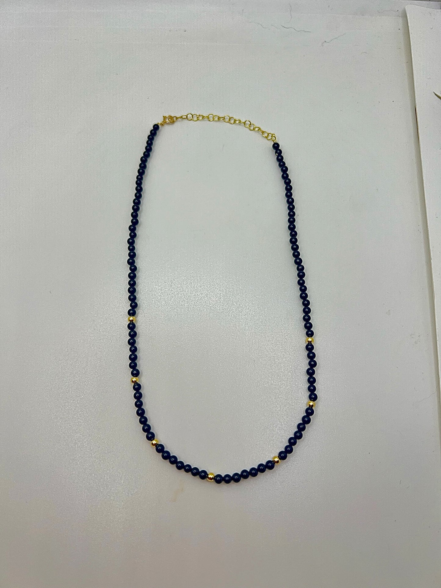 Black Onyx Necklace with extender chain | Ella Creations Jewelry