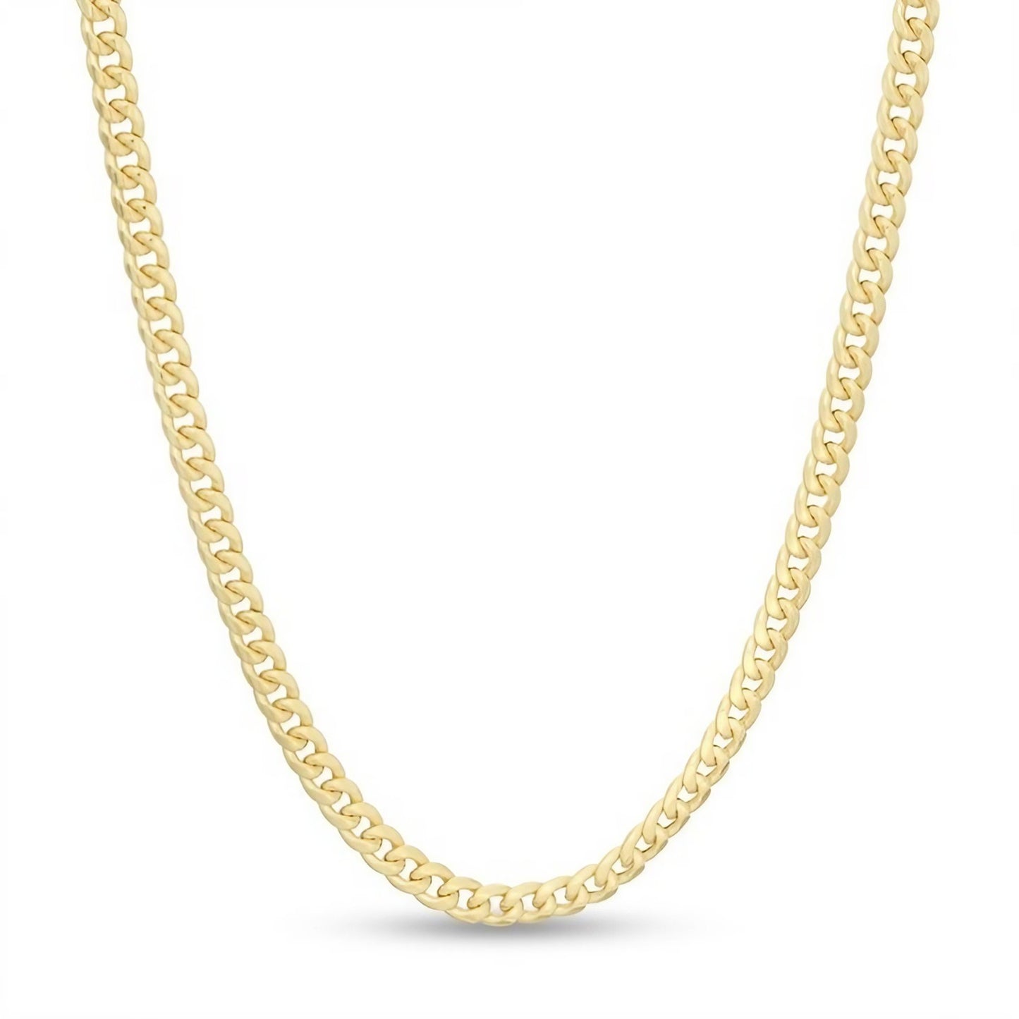18k solid gold Cuban chain | Ella Creations Jewelry