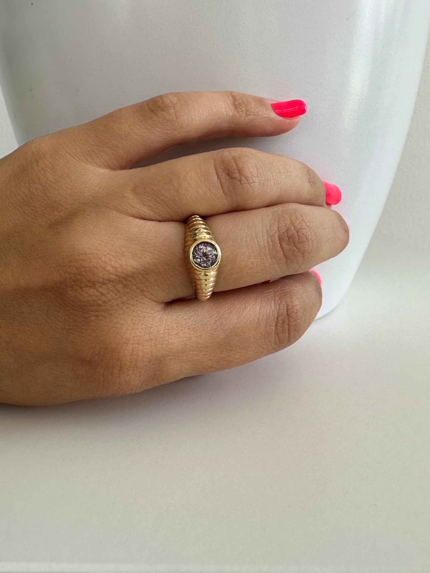 Mina Spinel 18k gold ring | Ella Creations Jewelry