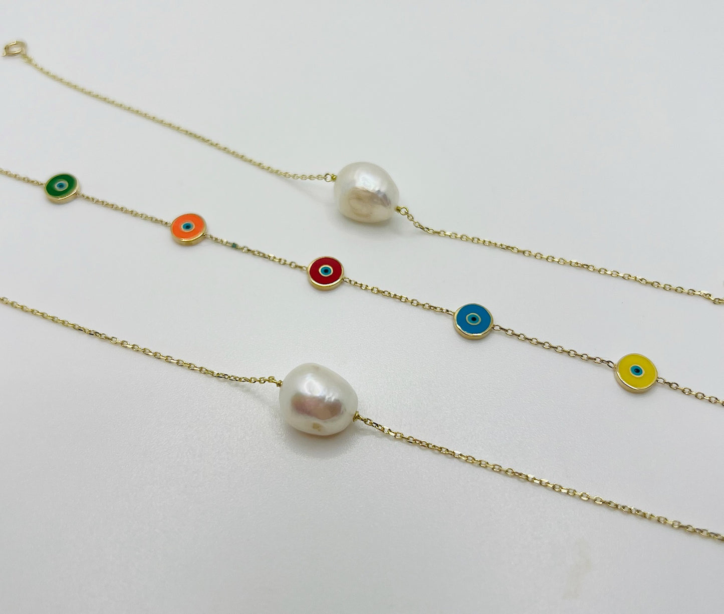 stackable solid gold bracelet handcrafted in 18k solid gold | Ella Creations Jewelry