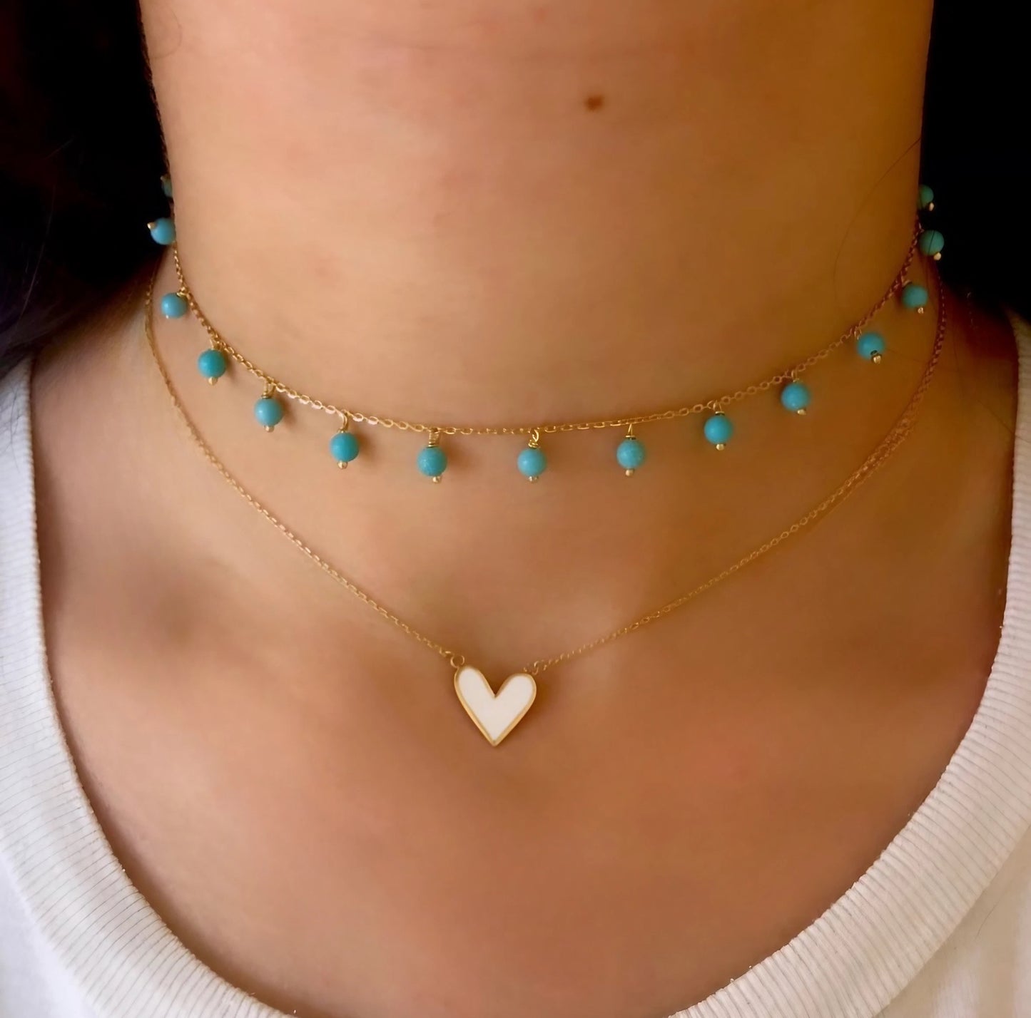 18k Turquoise Choker