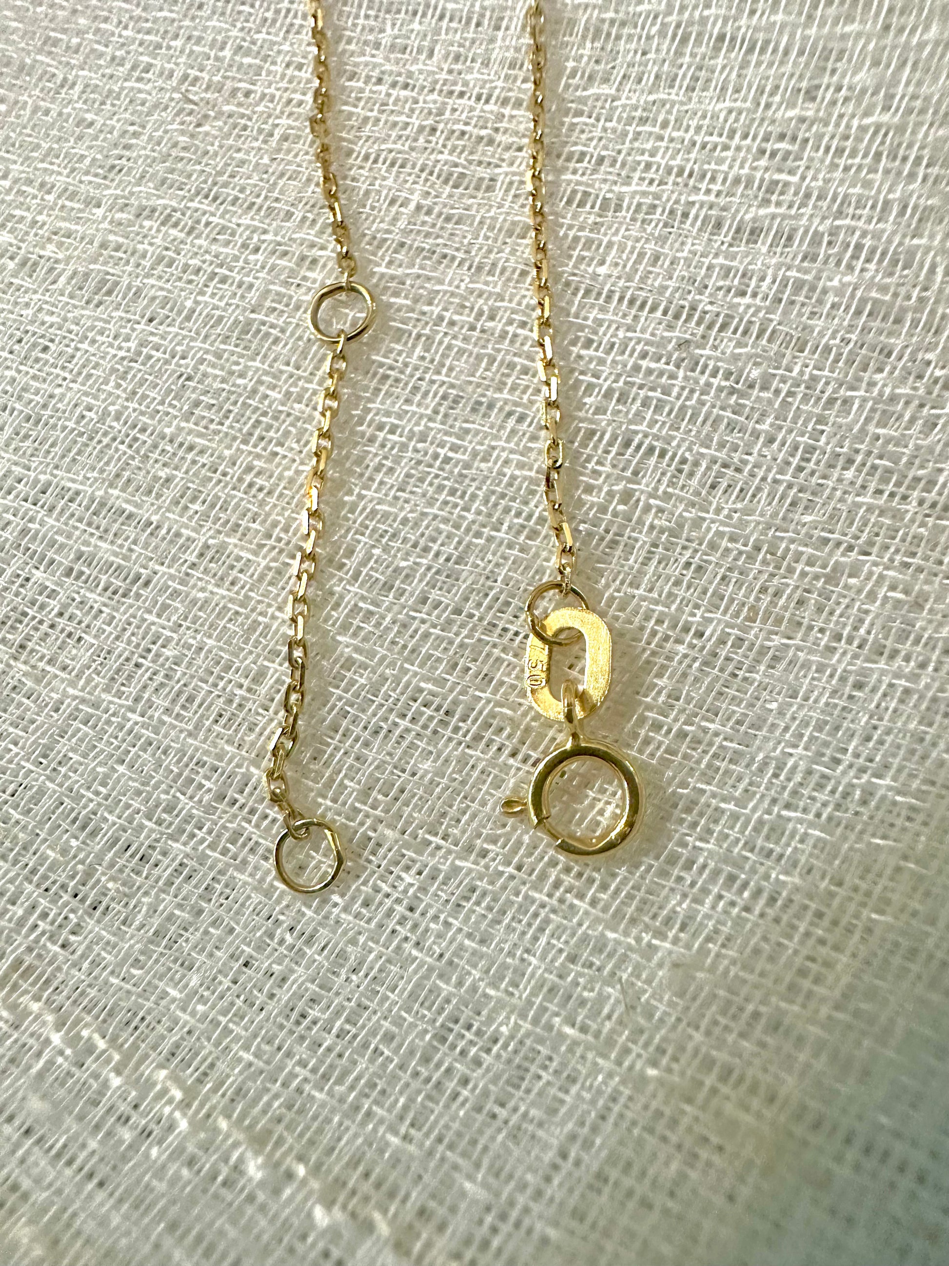 18k Gold Cable Chain 0.90-1 mm thickness