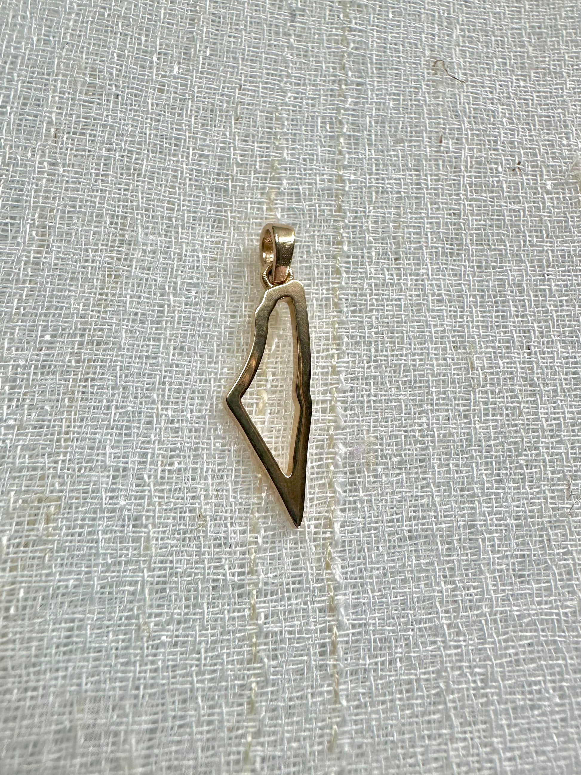 Solid Gold Palestine Map Pendant | Ella Creations Jewelry