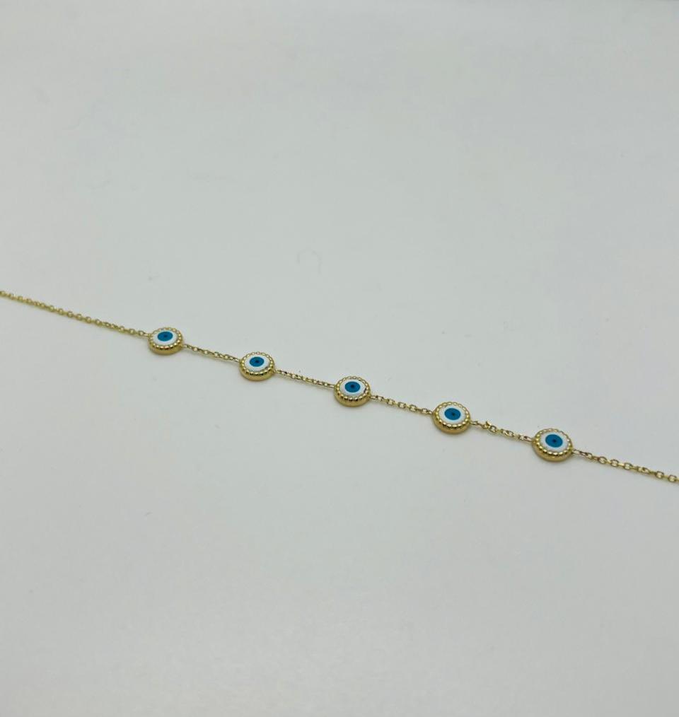 Evil Eye Charm Bracelet | Evil Eye Bracelet Gold