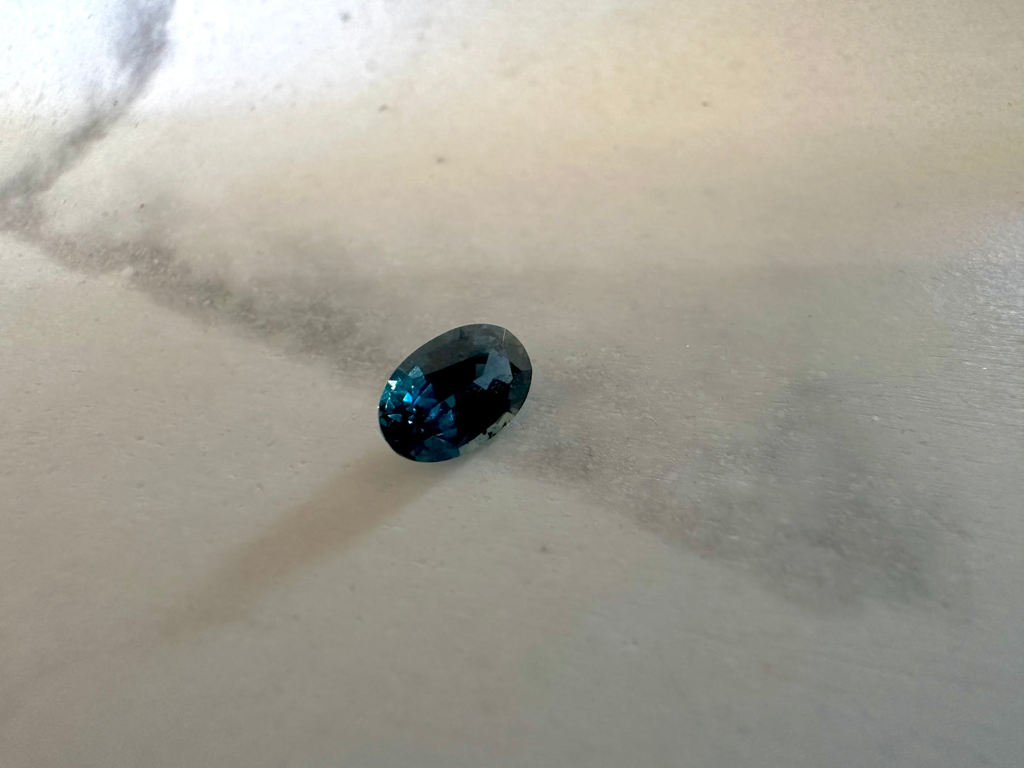 Unheated Teal Sapphire 1.15CT
