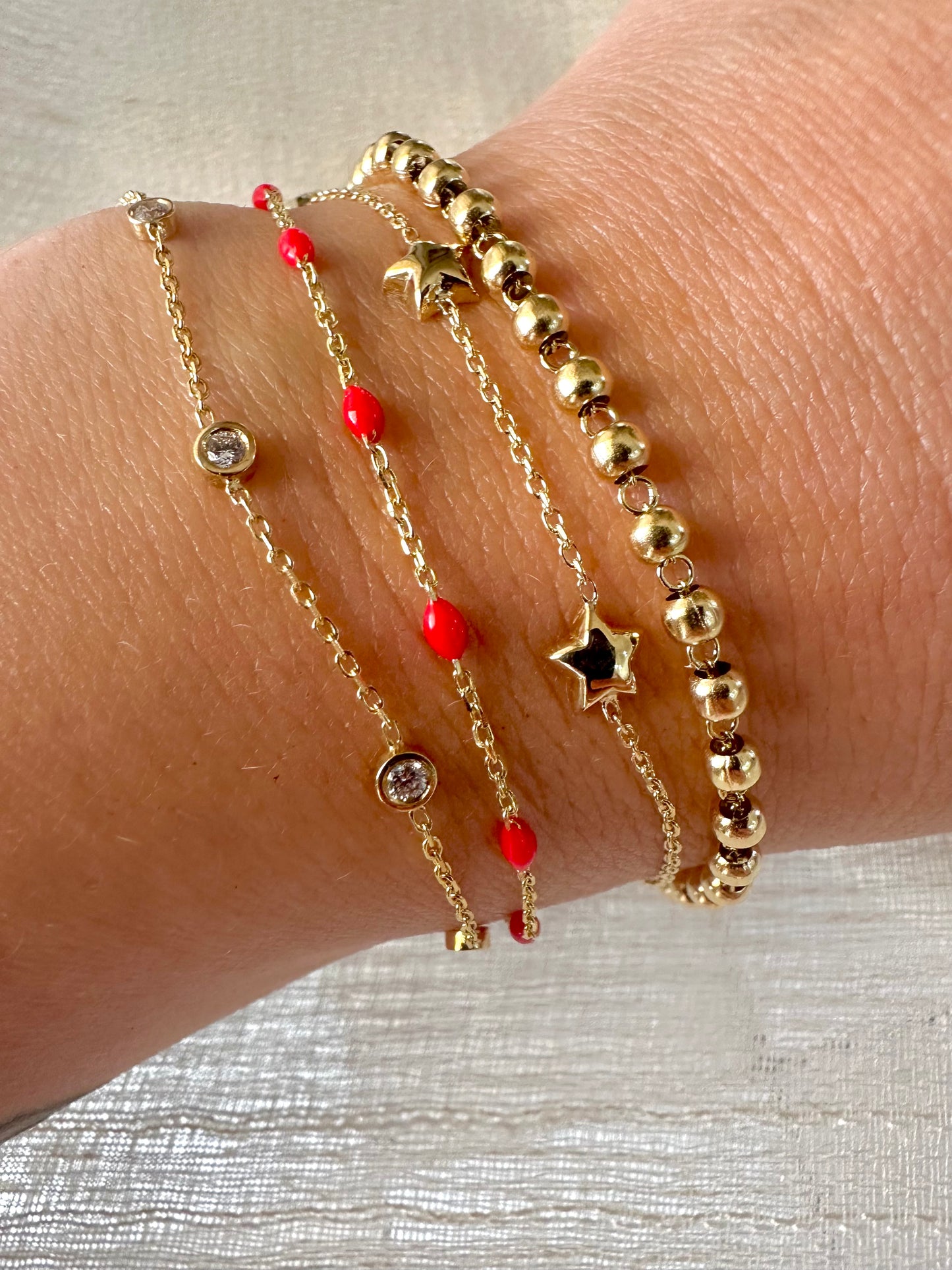 18K Lab Diamond Bracelet | Station Bracelet