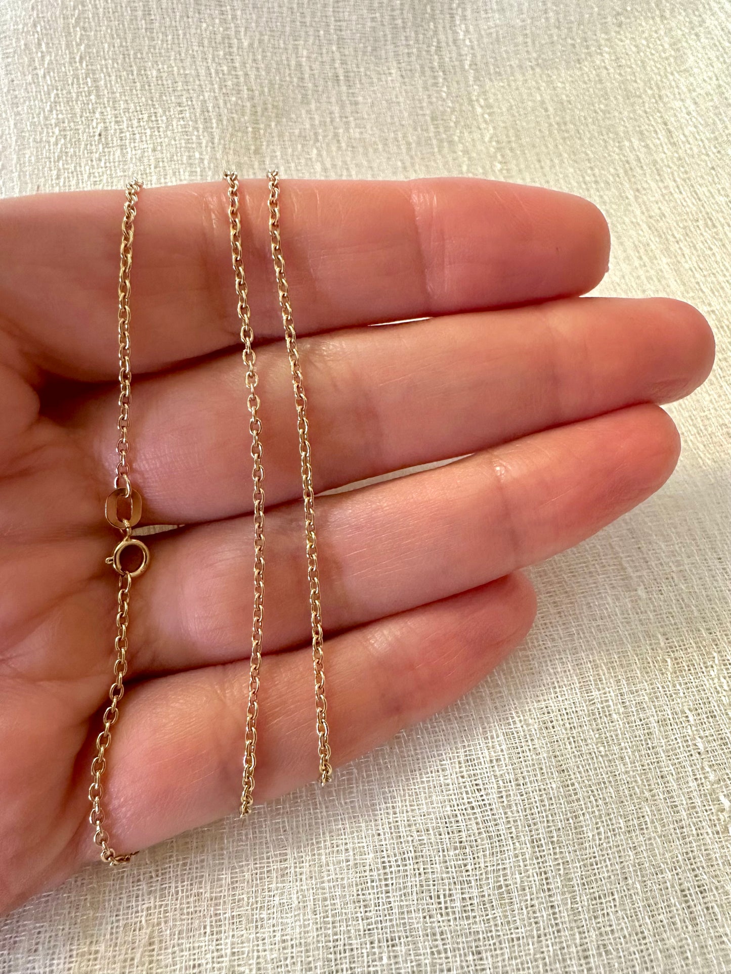 18k Cable Chain | 1.4mm