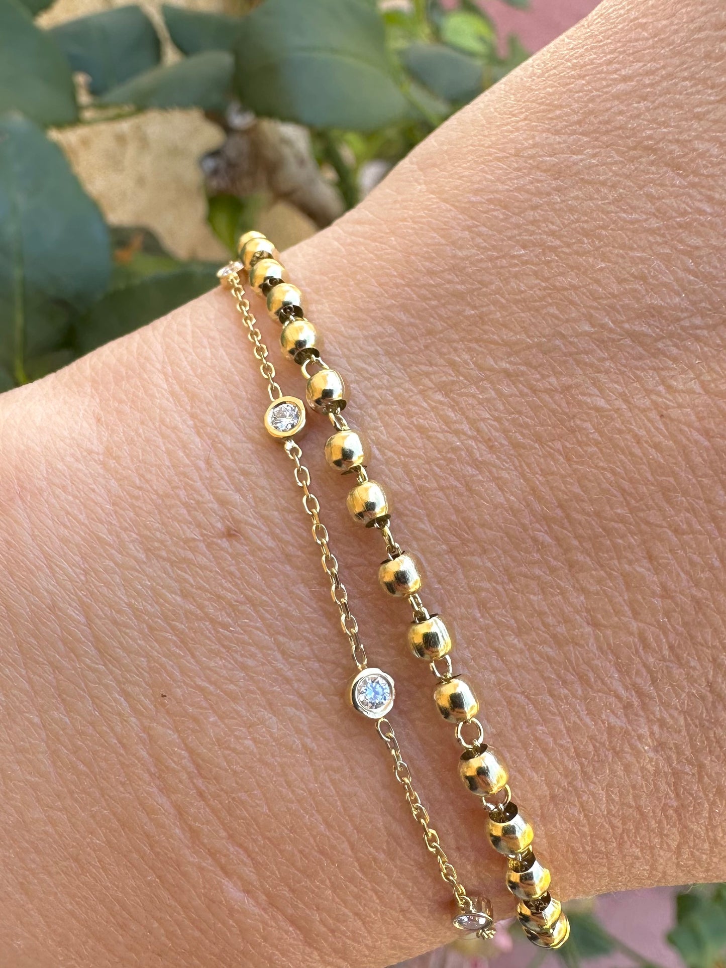 18K Lab Diamond Bracelet | Station Bracelet