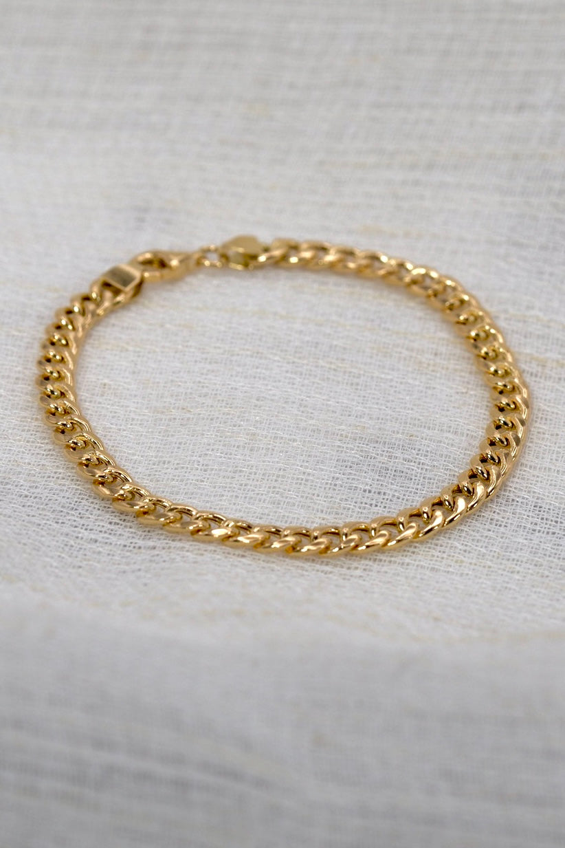 18K Cuban Link bracelet
