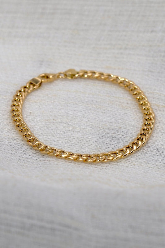 18K Cuban Link bracelet