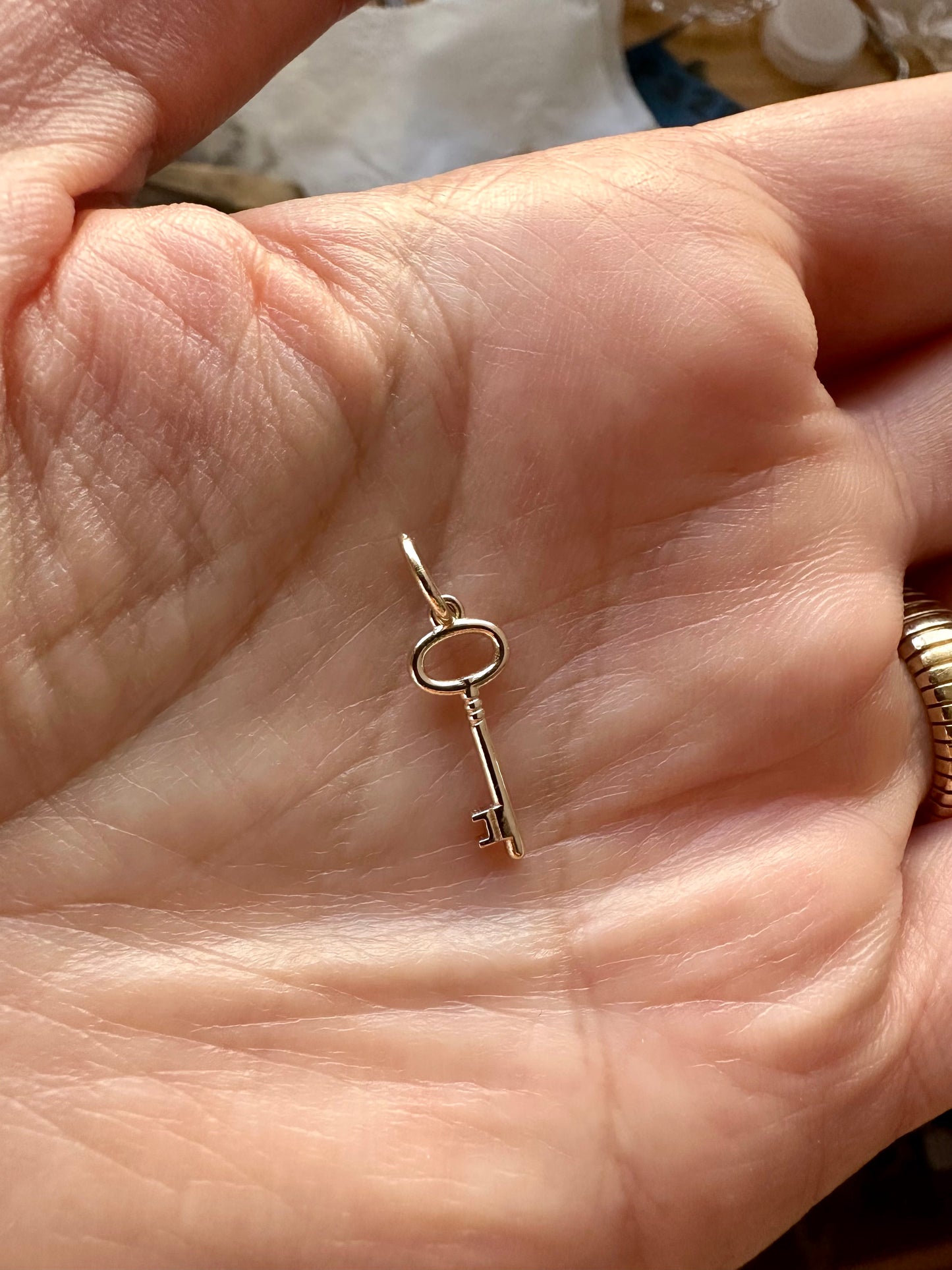 The Key of Return Charm | Gold Key Charm