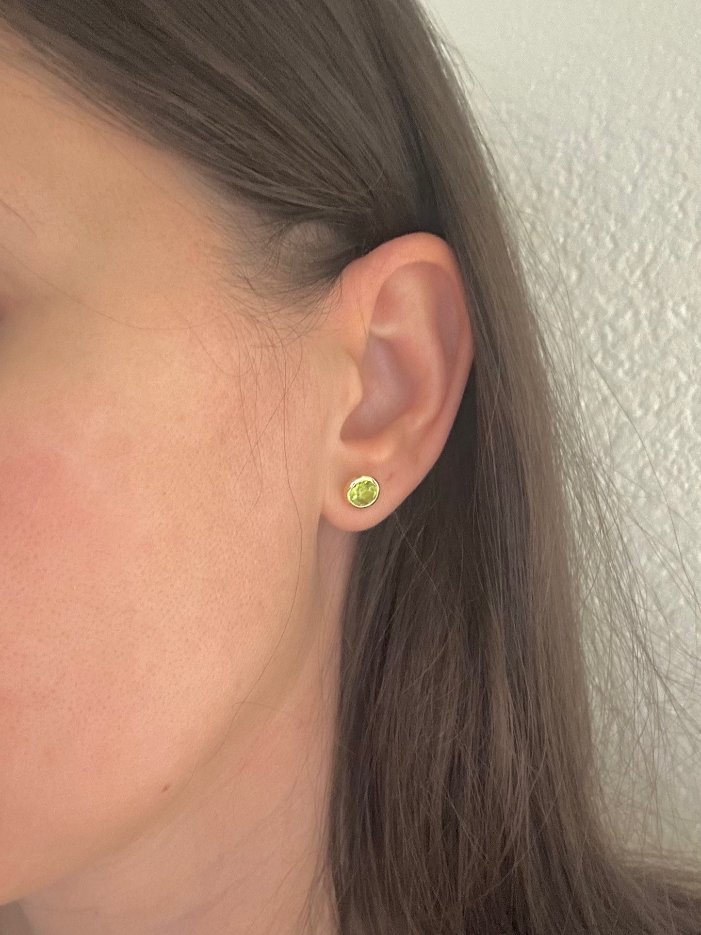 18K Peridot Earrings