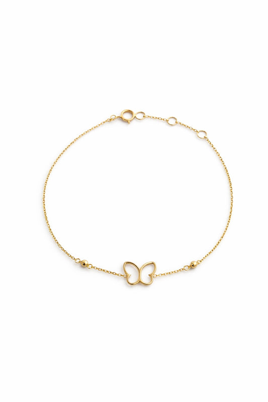 18k Butterfly Bracelet
