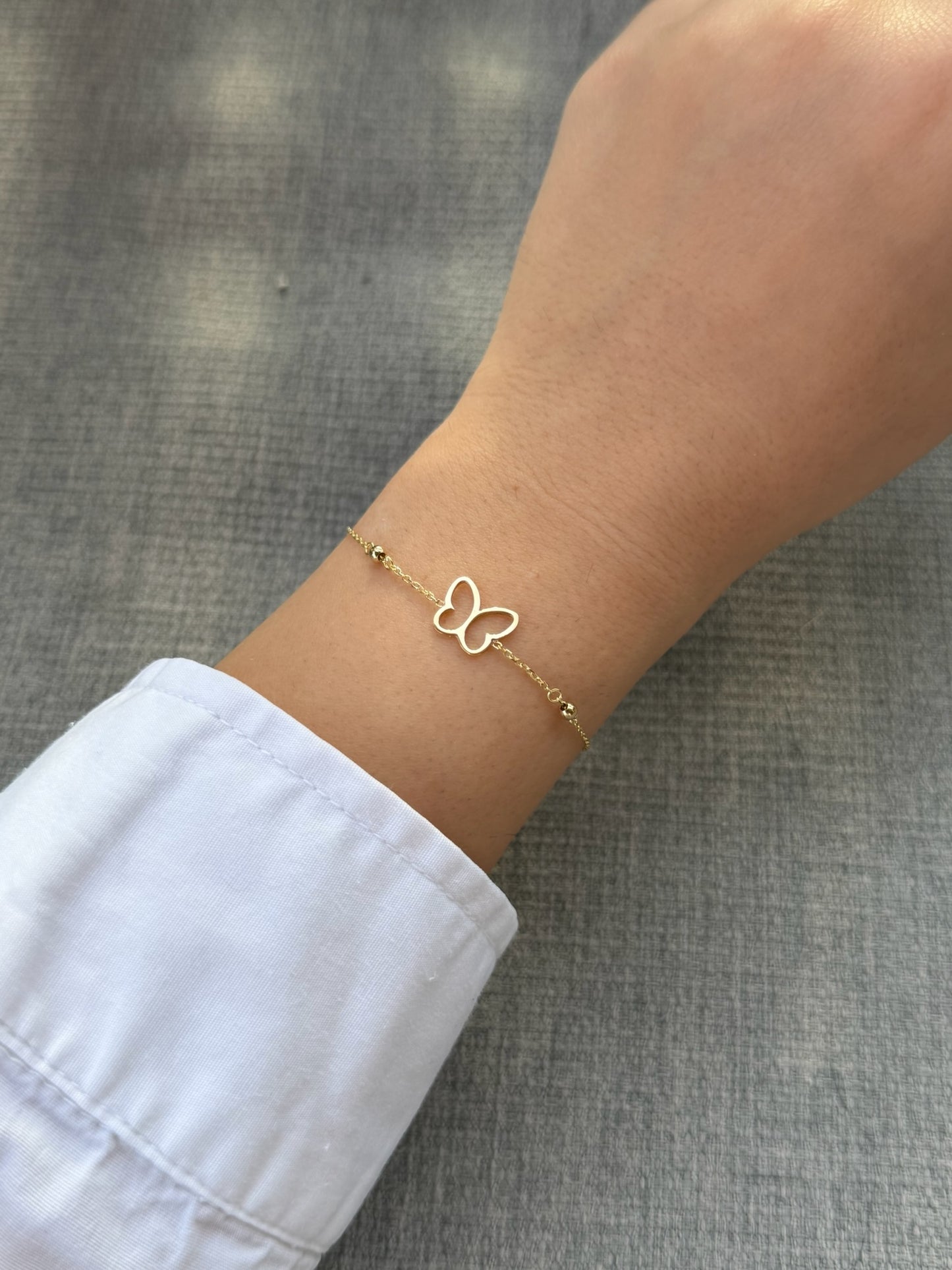 18k Butterfly Bracelet