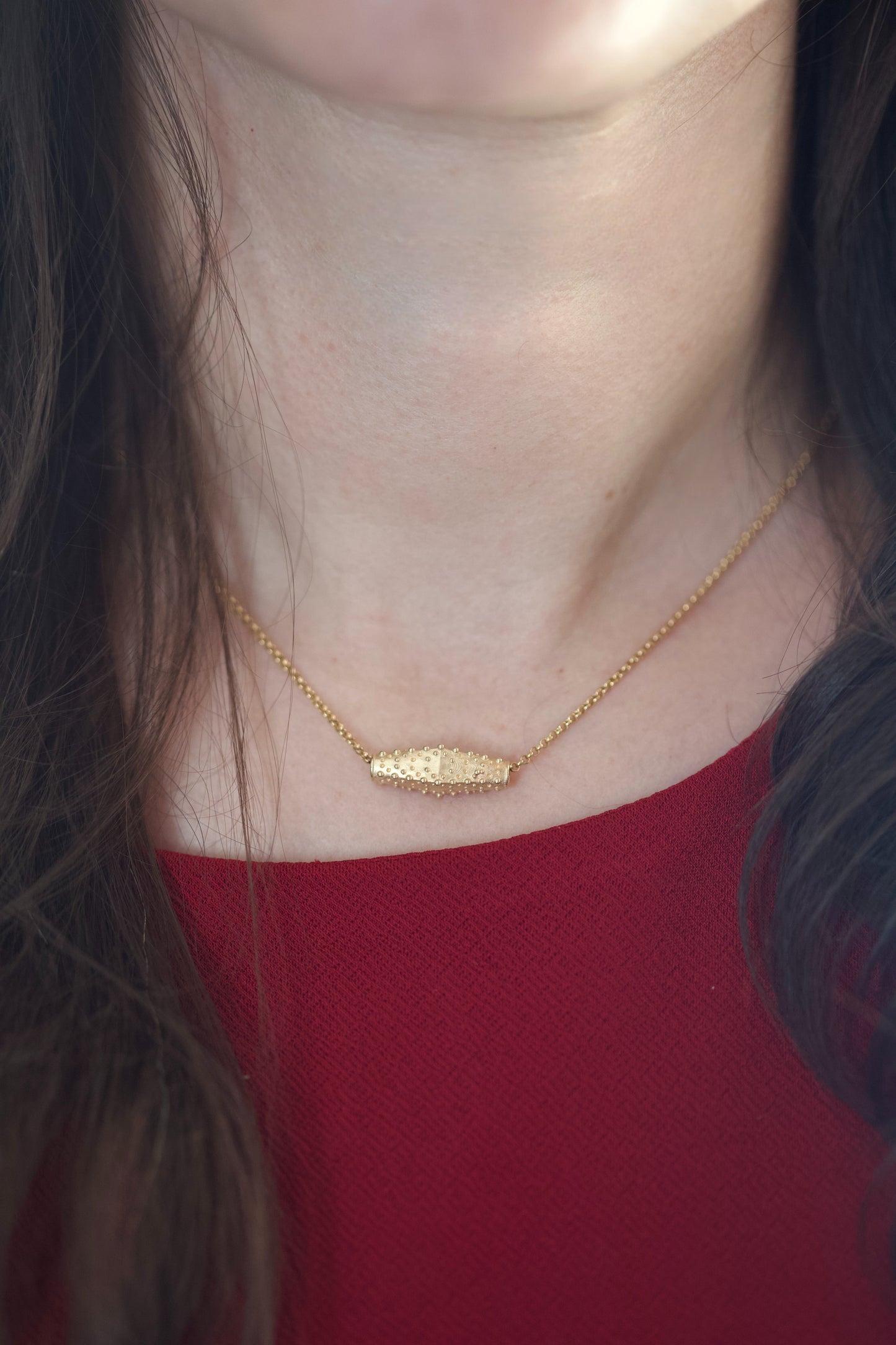 18K Gold Slider Pendant