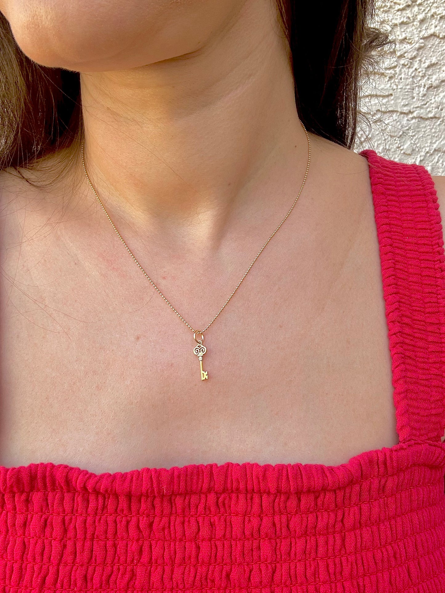 The Key of Return Charm | Gold Key Charm