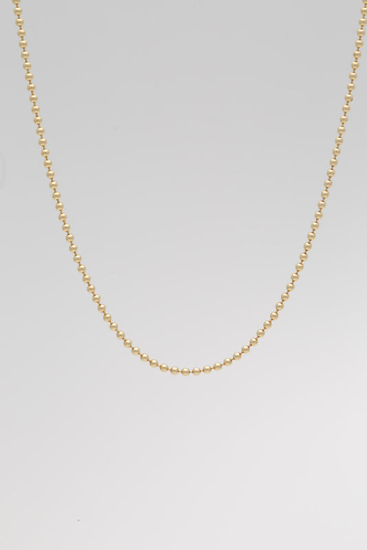 18K Bead Chain | 16"| 1.5mm