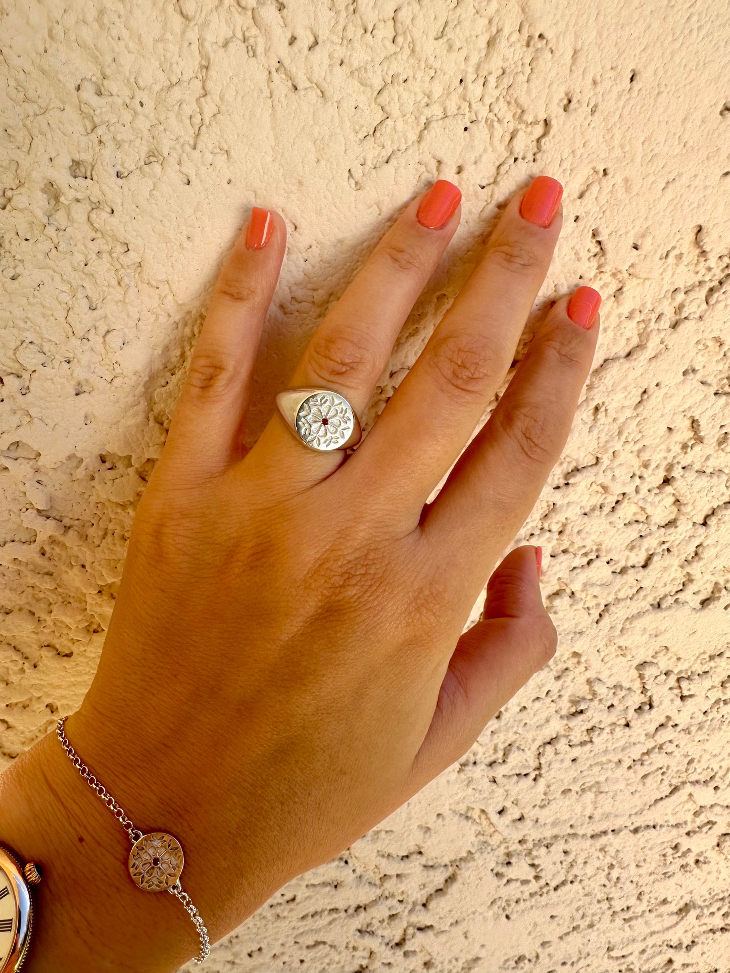 Anillo Tatreez Pinky | oro macizo de 18k