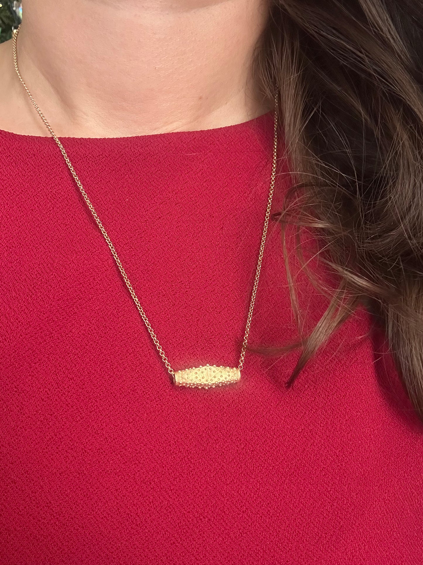 18K Gold Slider Pendant
