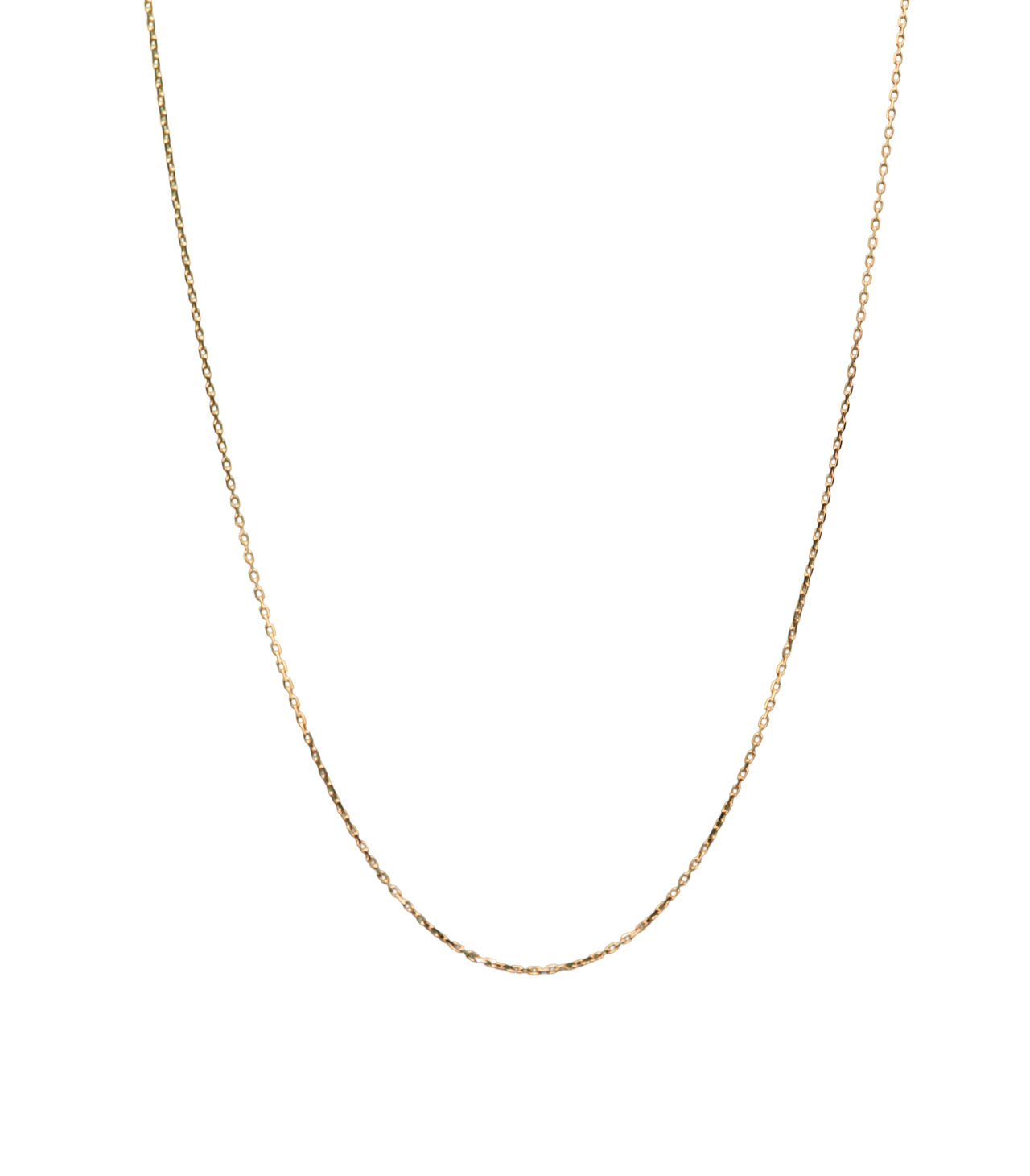 18k Gold Cable Chain 0.90-1 mm thickness