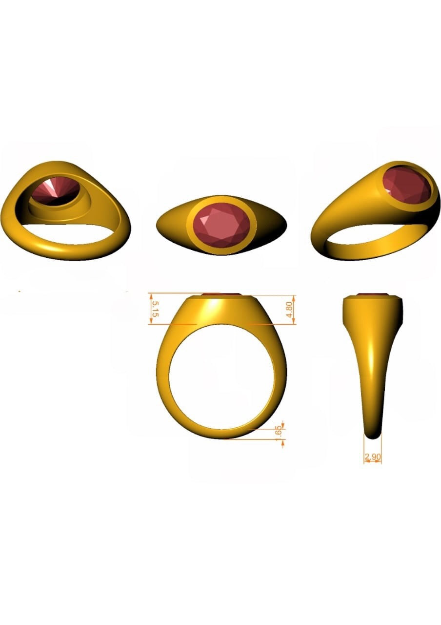 custom signet ring handcrafted in luxurious 18K solid gold and tailored to your size, select your favorite gold hue, and gemstone, this is a completely customizable ring designed and manufactured according to your request | Ella Creations Jewelry 