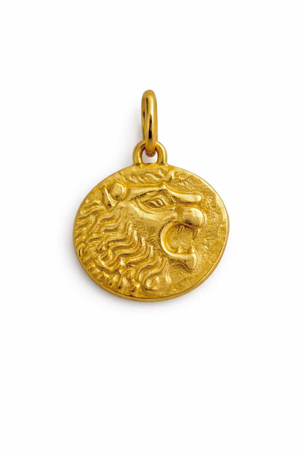 18K Lion Pendant inspired by the ancient Lydian lion from the 6th century BCE| Ella Creations jewelry