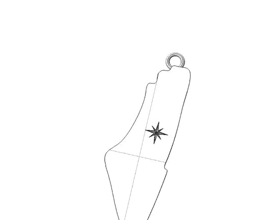 Custom Palestine Map Pendant with name engraving